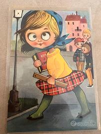 Cartolina vintage anni ‘60 illustrativa