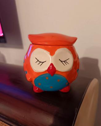 Portaoggetti/vaso a forma di gufo