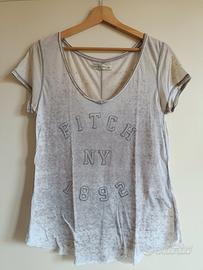 Maglia beige con scollo, Abercrombie