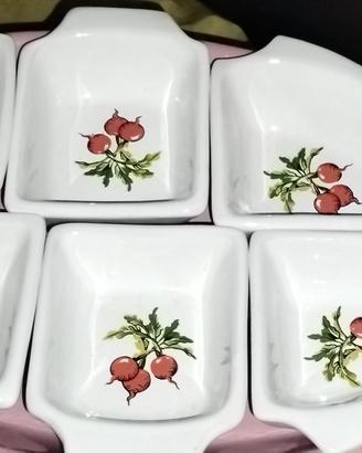 Antipastiera a sei comparti per aperitivi o eventi