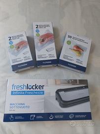macchina sottovuoto alimenti freshlocker+rotoli 