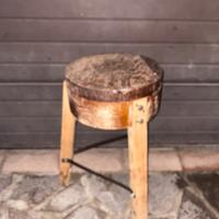 Ceppo in legno da macellaio