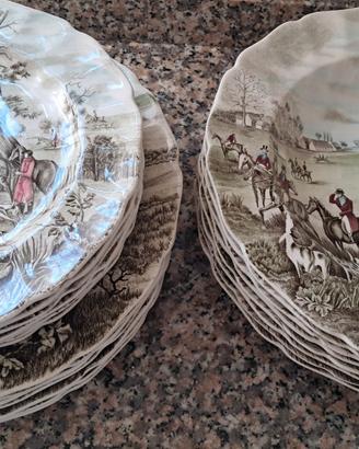 24 Piatti vintage Johnson Brothers - Tally Ho