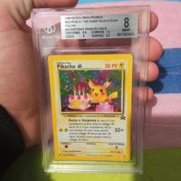 Birthday Pikachu holo BGS 8