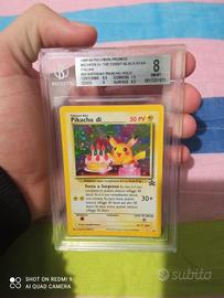 Birthday Pikachu holo BGS 8