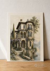 Villa Liberty sul lago – poster A3