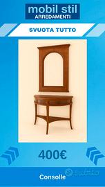 Ingresso Classico: Consolle e Specchio L 90 cm