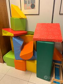 Blocchi schiuma - cuscini per arrampicata - giochi