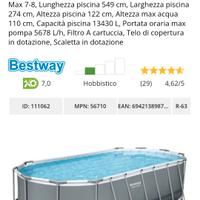 piscina fuori terra Bestway