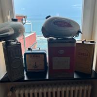 Latte olio vintage e serbatoi