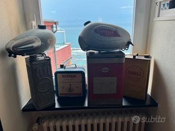 Latte olio vintage e serbatoi