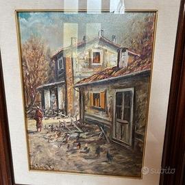 Remy Leclair - "Cascine Rustiche" - Olio su tela