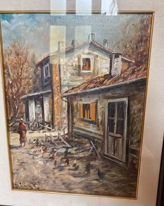 Remy Leclair - "Cascine Rustiche" - Olio su tela