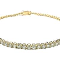 Bracciale Tennis oro giallo w diamanti