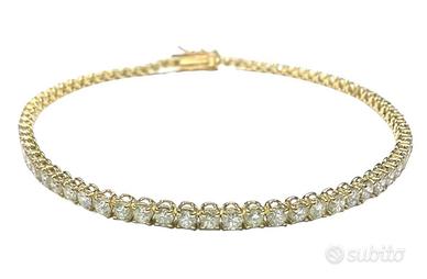 Bracciale Tennis oro giallo w diamanti