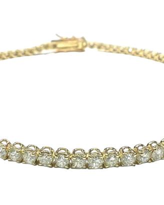 Bracciale Tennis oro giallo w diamanti