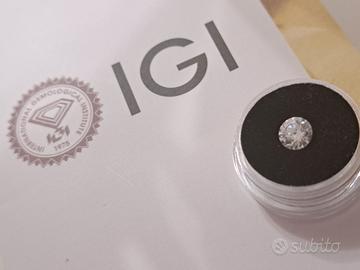 Diamante Certificato 1ct, colore D, purezza VVS2