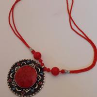Collana Diaspro Rosso Afgana Artigianale 