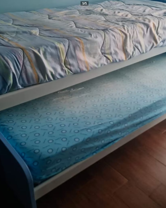 letto a castello con letto estraibile