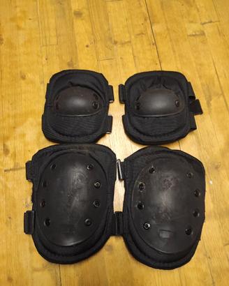 Set protezioni softair, ginocchiere + gomitiere