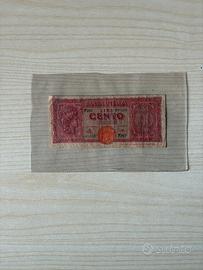 Banconota 100 Lire 1944 - luogotenenza Italia