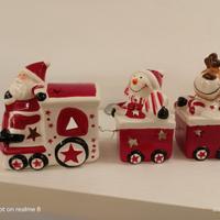 trenino di natale ceramica 