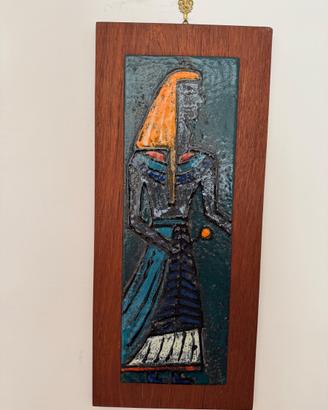 Quadro teak e piastrella