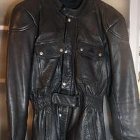 Giaccone in vera pelle Biker Old Scool-Vintage