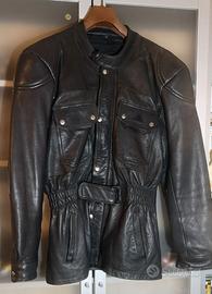 Giaccone in vera pelle Biker Old Scool-Vintage