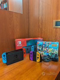Nintendo switch V2 + 4 controller