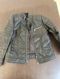 Giacca in ecopelle taglia 4-5 anni