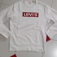 felpa levi's tg S bianco uomo/donna