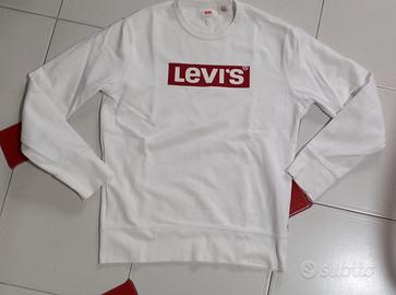 felpa levi's tg S bianco uomo/donna
