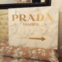 Quadro con stampa Prada