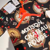 T-shirt Jordan maison chateau rouge tg xs