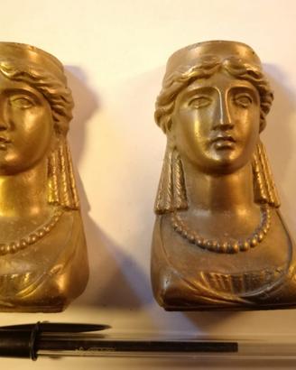 Due bronzi neoclassici di gusto egizio