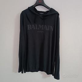 T-shirt uomo maniche lunghe Balmain nera