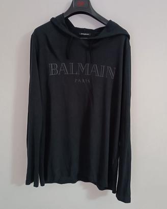 T-shirt uomo maniche lunghe Balmain nera