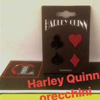 Harley Quinn orecchini poker Suicide Squad nuovi