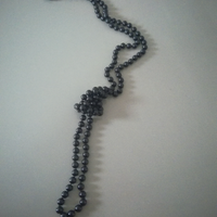 Collana perle nere bigiotteria