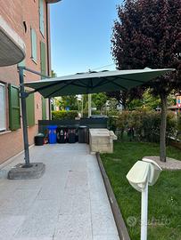 Ombrellone FRAMA 3x3 decentrato in alluminio