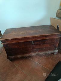 baule in legno vintage 