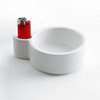 Posacenere HS in ceramica bianca di spHaus