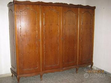 Armadio noce stile barocco