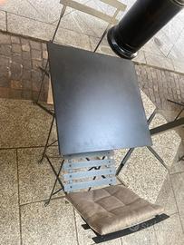 tavoli e sedie pieghevoli ferro battuto