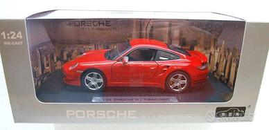 Joy City Porsche 911 Turbo Red Diecast 1:24