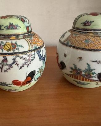 Coppia di Ginger Jar Vintage - Porcellana Cinese