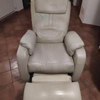 POLTRONA RECLINABILE IN PELLE