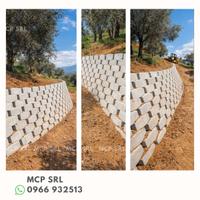 Blocchi a facciavista in CLS muri di contenimento