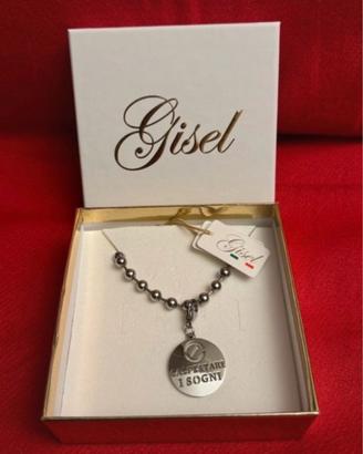 Braccialetto Gisel in acciaio con ciondolo